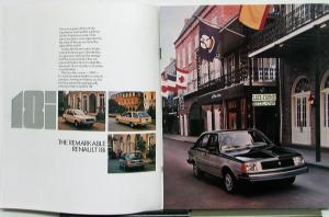 1981 Renault 18i American Motors Sales Brochure Original