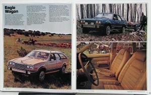 1981 American Motors Eagle S/X 4 Liftback Kammback Sedan Wagon Sales Brochure