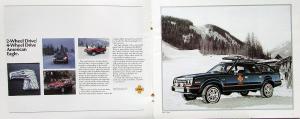1983 AMC Eagle SX/4 Concord Spirit American Motors Sales Brochure Original XL
