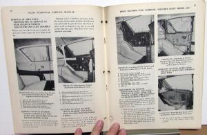 1951 Nash Rambler Country Club Model 5127 Dealer Service Shop Manual Supplement
