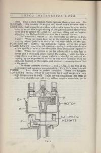 1916 Buick Delco Electrical System Owners Instruction Manual D54-D55 Orig