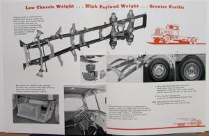 1951 Mack Trucks Model LTLSW Light Weight High Capacity Sales Brochure Orig