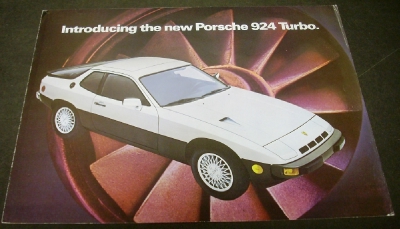 1980 Porsche Dealer Sales Brochure Folder Introducing 924 Turbo