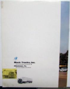 1963 1964 1965 Mack Diesel Trucks Tractors Sales brochure Original