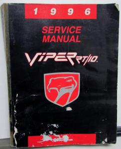 1996 Dodge Viper Dealer Service Shop Repair Manual RT/10 Original