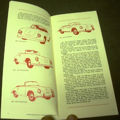 1981 Porsche Dealer Sales Brochure Porsche Family Tree 1948-1981