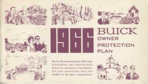 1966 Buick Owners Protection Plan Booklet Service Warranty