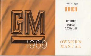 1969 Buick LeSabre Wildcat Electra 225 Owners Manual - Canadian