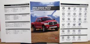 2006 Dodge Ram Truck Dealer Paint Fabric & Wheel Guide Sales Folder Pickup