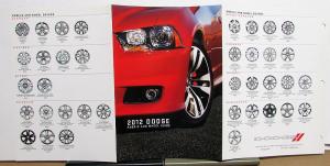 2012 Dodge Dealer Fabric & Wheel Guide Sales Folder Charger Avenger Challenger