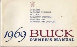 1969 Buick LeSabre Wildcat Electra 225 Owners Manual