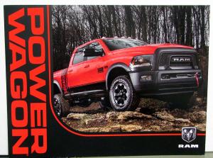 2016 Dodge Ram Trucks Dealer Sales Brochure Power Wagon Pickup Option