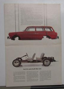 1966 Volkswagen Squareback Sedan Dealer Sales Brochure Folder Original VW