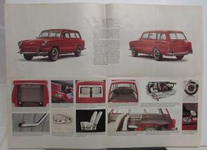 1966 Volkswagen Squareback Sedan Dealer Sales Brochure Folder Original VW