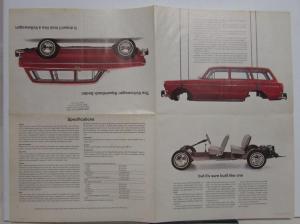 1966 Volkswagen Squareback Sedan Dealer Sales Brochure Folder Original VW