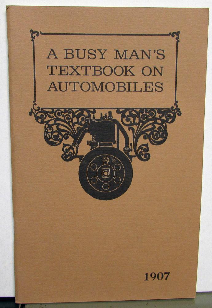 1907 Oldsmobile New Models Intro Technical Info Brochure F L Faurote Reprint