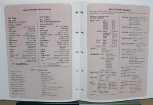 1977 Mack Western Trucks Cruise Line Diagrams Dimensions Sales Brochure Original