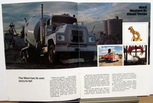 1976 Mack Truck Western Conventional RL/RS Specification Sales Brochure Original