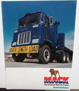 1976 Mack Trucks Interstater Specifications Sales Brochure Original