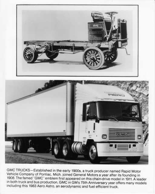 1983 GMC Aero Astro Truck and 1911 GMC Press Photo 0310