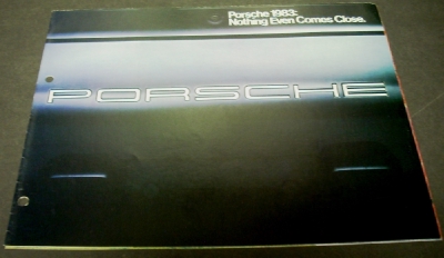 1983 Porsche Audi Dealer Sales Brochure Folder 911 928 S 944 4000 5000