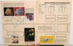 1976 Mack Trucks MB Series Engine Specifications Sales Brochure Original