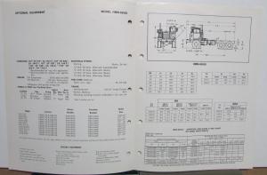 1974 1975 Mack Truck Model HMM 6856S Diagram Specification Sales Brochure Orig