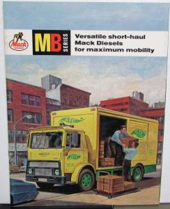 1972 Mack Trucks SB Series Versatile Short Haul Diesel Sales Brochure Original