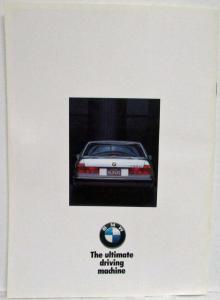 1989 BMW 735i 735iL Sales Brochure