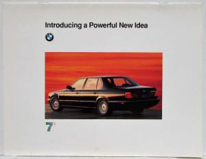 1992 BMW Introducing a Powerful New Idea 7 Dealer Brochure - 740i 740iL