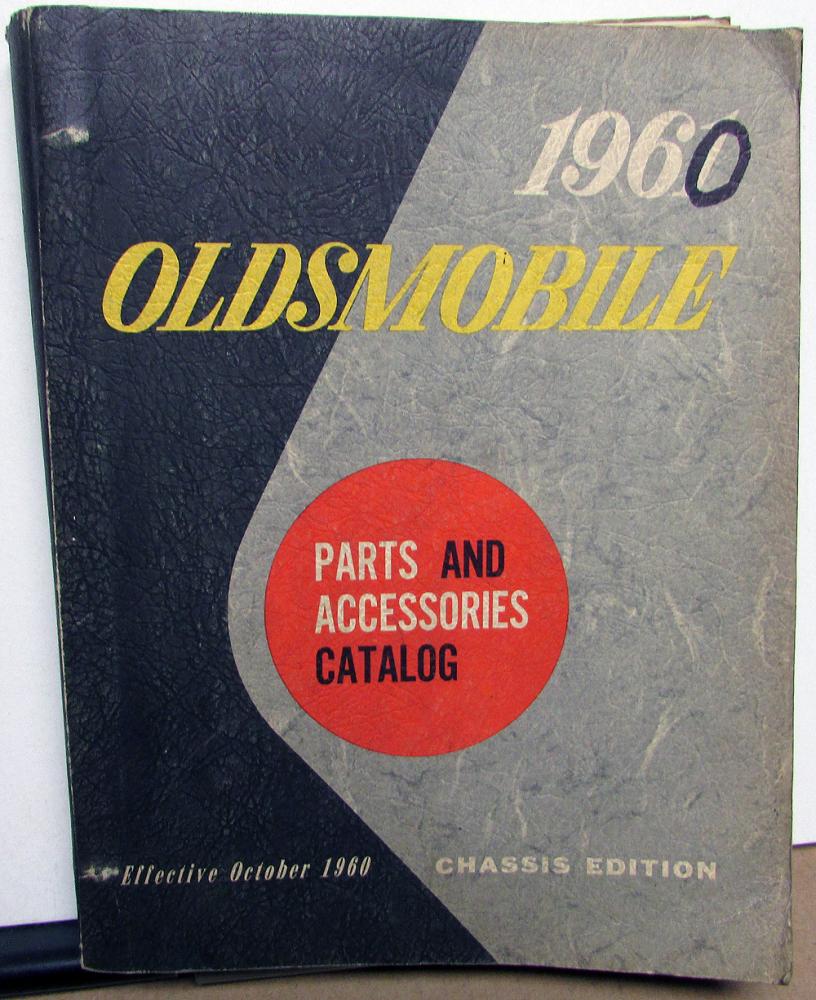 1960 Oldsmobile Dealer Chassis Parts Book Catalog Super 88 98 Starfire Orig