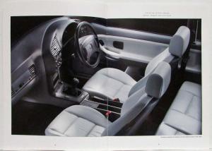 1993 BMW 3-Series Coupe Sales Brochure - 318is 325is - Australian Mkt