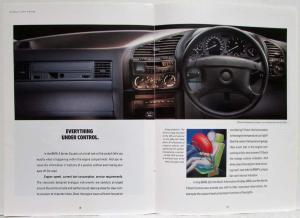 1993 BMW 3-Series Coupe Sales Brochure - 318is 325is - Australian Mkt