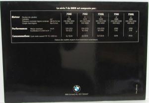 1987-1992 BMW 7-Series Line Exclusive Sales Brochure