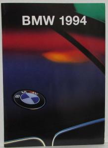1994 BMW Full Line Sales Brochure 8-Series 7-Series 5-Series 3-Series