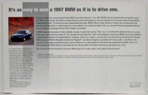 1997 BMW Full Line Sales Brochure 8-Series 7-Series 5-Series 3-Series Z3 M3