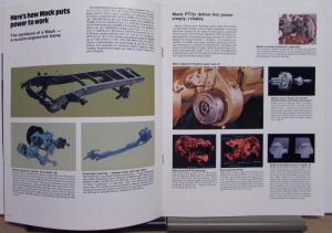 1980 Mack Trucks DM Series Construction Features Sales Brochure Original