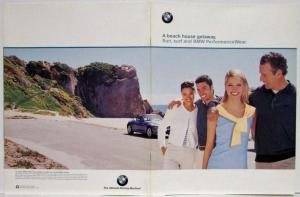 1999 BMW Beach House Getaway Sun Surf and BMW Performance Wear Sales Brochure