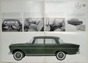 1963 Mercedes-Benz 190 Sales Brochure Large Folder with Spec Data Sheet P1001/3