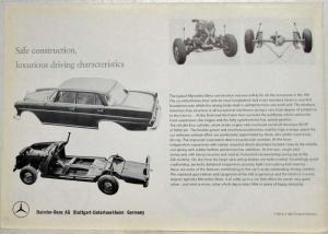 1963 Mercedes-Benz 190 Sales Brochure Large Folder with Spec Data Sheet P1001/3