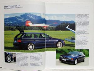 2000 BMW Alpina Fine Automobiles for the Connoisseur Sales Brochure w/ Prices
