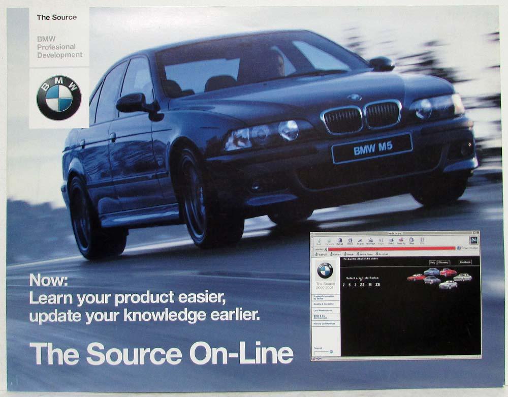 2000-2001 BMW Professional Development Ad Sheet for The Source On-Line