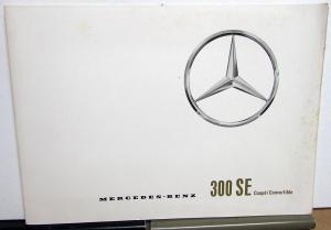 1965 Mercedes-Benz 300SE Coupe/Convertible Prestige Sales Brochure P1052/3