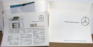 1965 Mercedes-Benz 300SE Coupe/Convertible Prestige Sales Brochure P1052/3