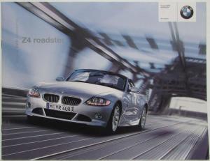 2003 BMW Z4 Roadster Accessories Sales Brochure