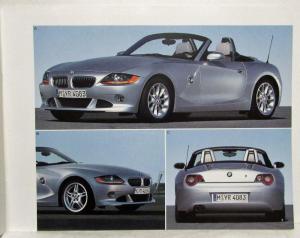 2003 BMW Z4 Roadster Accessories Sales Brochure