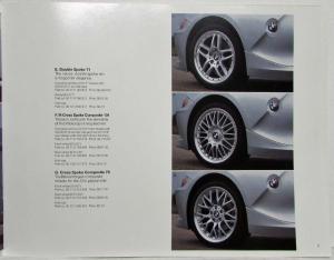 2003 BMW Z4 Roadster Accessories Sales Brochure