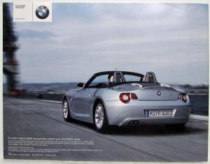 2003 BMW Z4 Roadster Accessories Sales Brochure