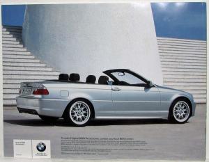 2003 BMW 3 Series Original Accessories Sales Brochure