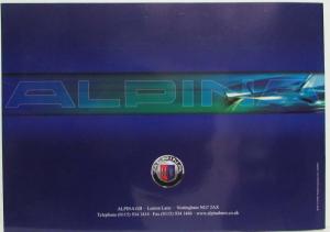 2004 BMW Alpina Roadster S Sales Brochure